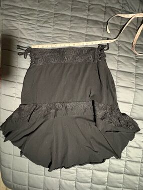 Occultist High-Low Lace Accent Skirt